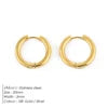 EManco Fashion Gold Size Circle Earrings Women's Jewelry Classic Stainless Steel Earrings Dropshipping Wholesale