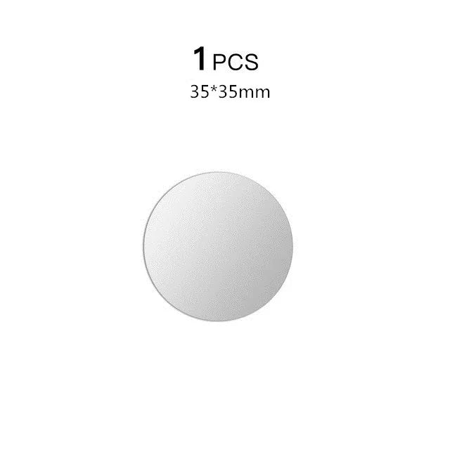 Lot de 5 plaques métalliques pour support magnétique de téléphone (formes rondes et carrées) – compatibles smartphones et tablettes (voiture ou bureau)