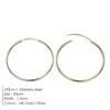 EManco Fashion Gold Size Circle Earrings Women's Jewelry Classic Stainless Steel Earrings Dropshipping Wholesale