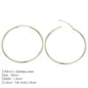 EManco Fashion Gold Size Circle Earrings Women's Jewelry Classic Stainless Steel Earrings Dropshipping Wholesale