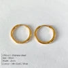 EManco Fashion Gold Size Circle Earrings Women's Jewelry Classic Stainless Steel Earrings Dropshipping Wholesale