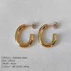 EManco Fashion Gold Size Circle Earrings Women's Jewelry Classic Stainless Steel Earrings Dropshipping Wholesale