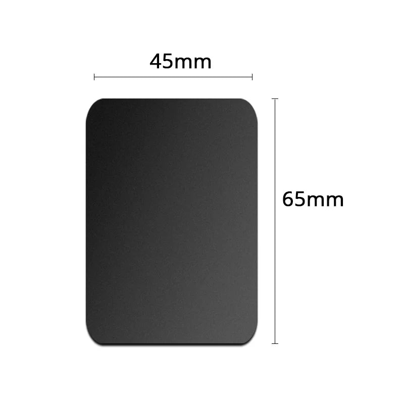 Lot de 5 plaques métalliques pour support magnétique de téléphone (formes rondes et carrées) – compatibles smartphones et tablettes (voiture ou bureau)