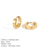 EManco Fashion Gold Size Circle Earrings Women's Jewelry Classic Stainless Steel Earrings Dropshipping Wholesale