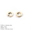 EManco Fashion Gold Size Circle Earrings Women's Jewelry Classic Stainless Steel Earrings Dropshipping Wholesale