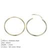 EManco Fashion Gold Size Circle Earrings Women's Jewelry Classic Stainless Steel Earrings Dropshipping Wholesale