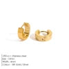 EManco Fashion Gold Size Circle Earrings Women's Jewelry Classic Stainless Steel Earrings Dropshipping Wholesale