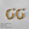 EManco Fashion Gold Size Circle Earrings Women's Jewelry Classic Stainless Steel Earrings Dropshipping Wholesale