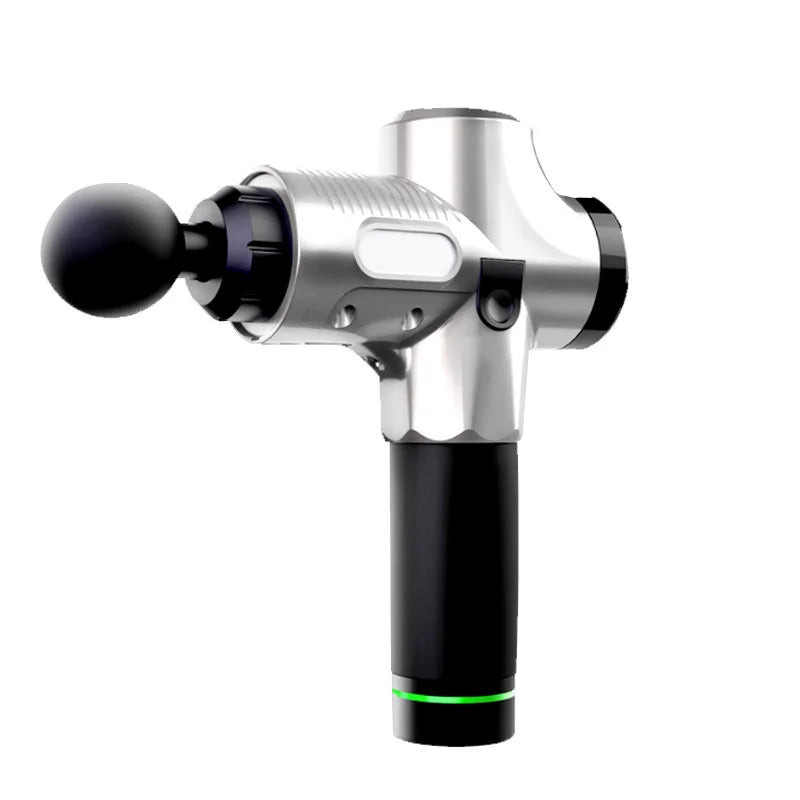 Pistolet de massage fascia sans fil professionnel haute puissance 30 vitesses avec écran LCD, physiothérapie infrarouge, 6 têtes de massage pour un massage corporel