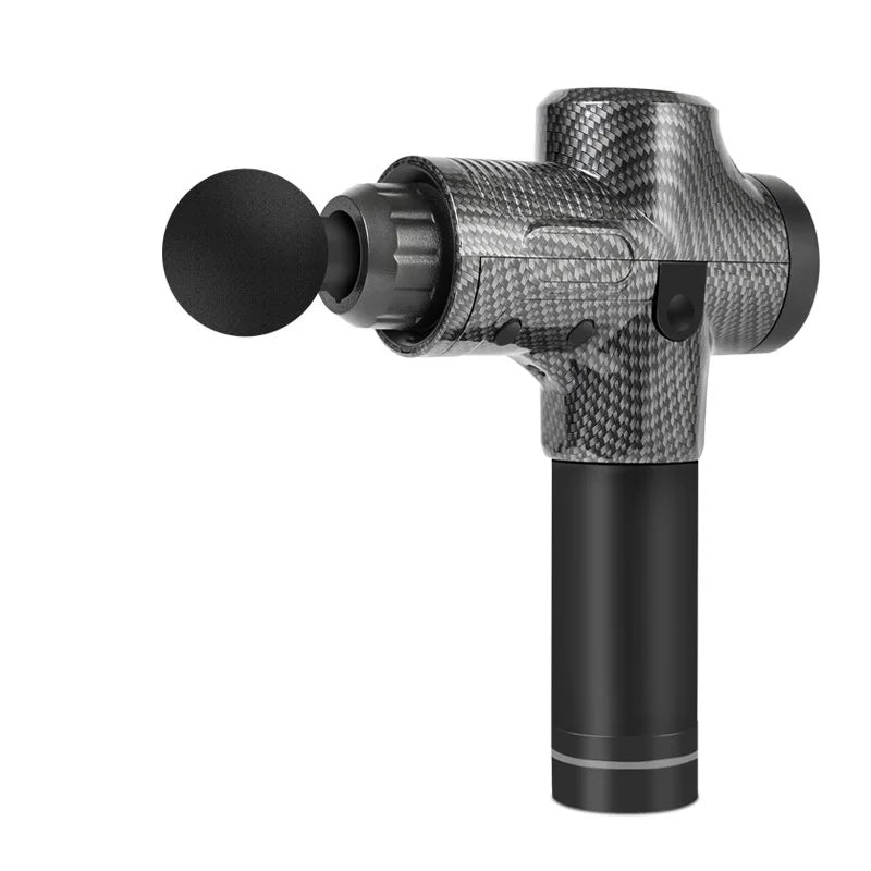 Pistolet de massage fascia sans fil professionnel haute puissance 30 vitesses avec écran LCD, physiothérapie infrarouge, 6 têtes de massage pour un massage corporel