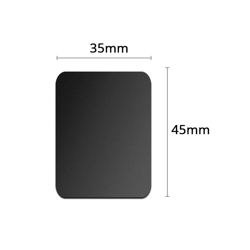 Lot de 5 plaques métalliques pour support magnétique de téléphone (formes rondes et carrées) – compatibles smartphones et tablettes (voiture ou bureau)