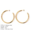 EManco Fashion Gold Size Circle Earrings Women's Jewelry Classic Stainless Steel Earrings Dropshipping Wholesale