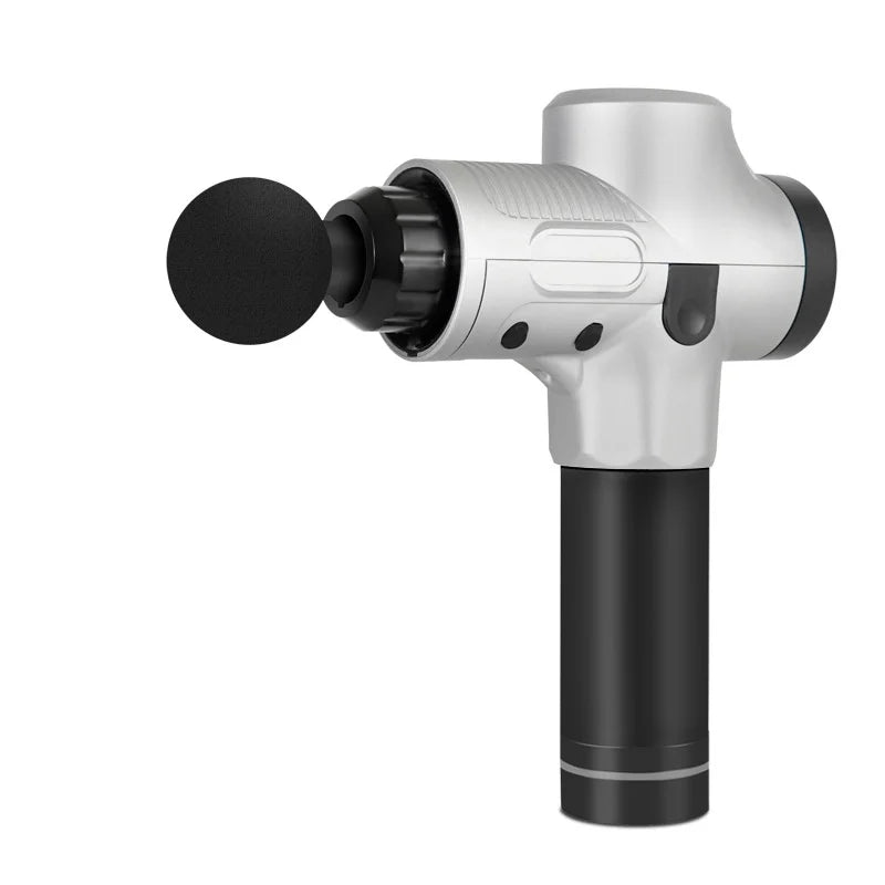 Pistolet de massage fascia sans fil professionnel haute puissance 30 vitesses avec écran LCD, physiothérapie infrarouge, 6 têtes de massage pour un massage corporel