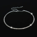 collier ras du cou en cristal couleur argent pour femmes, accessoires de mariage, strass, ras du cou, bal