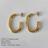 EManco Fashion Gold Size Circle Earrings Women's Jewelry Classic Stainless Steel Earrings Dropshipping Wholesale