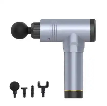 Pistolet de massage fascia sans fil professionnel haute puissance 30 vitesses avec écran LCD, physiothérapie infrarouge, 6 têtes de massage pour un massage corporel