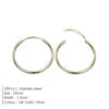 EManco Fashion Gold Size Circle Earrings Women's Jewelry Classic Stainless Steel Earrings Dropshipping Wholesale