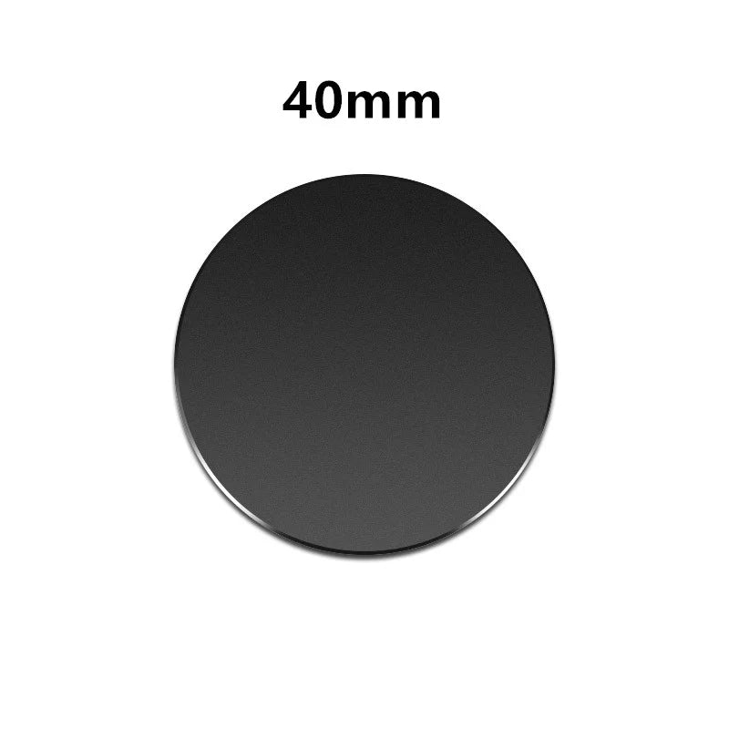 Lot de 5 plaques métalliques pour support magnétique de téléphone (formes rondes et carrées) – compatibles smartphones et tablettes (voiture ou bureau)