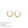 EManco Fashion Gold Size Circle Earrings Women's Jewelry Classic Stainless Steel Earrings Dropshipping Wholesale