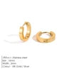 EManco Fashion Gold Size Circle Earrings Women's Jewelry Classic Stainless Steel Earrings Dropshipping Wholesale