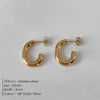 EManco Fashion Gold Size Circle Earrings Women's Jewelry Classic Stainless Steel Earrings Dropshipping Wholesale