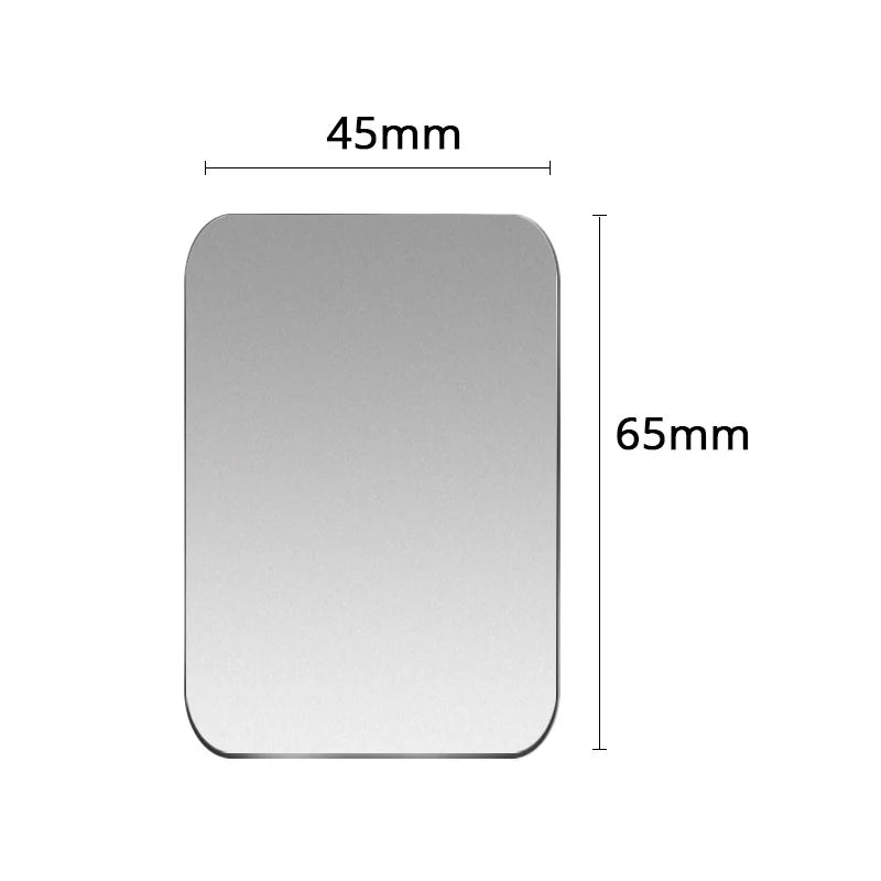Lot de 5 plaques métalliques pour support magnétique de téléphone (formes rondes et carrées) – compatibles smartphones et tablettes (voiture ou bureau)