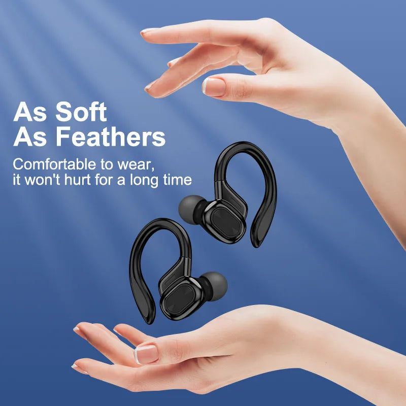 Écouteurs sportifs Bluetooth avec crochets d'oreille, écouteurs intra-auriculaires de sport VV2 pour la course et la marche