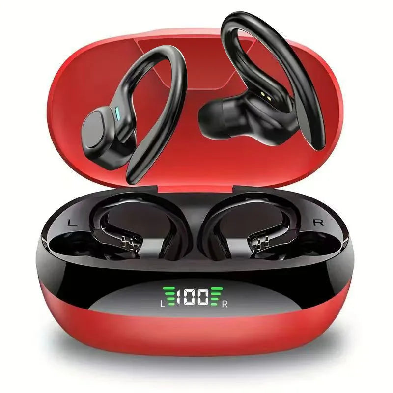 Écouteurs sportifs Bluetooth avec crochets d'oreille, écouteurs intra-auriculaires de sport VV2 pour la course et la marche