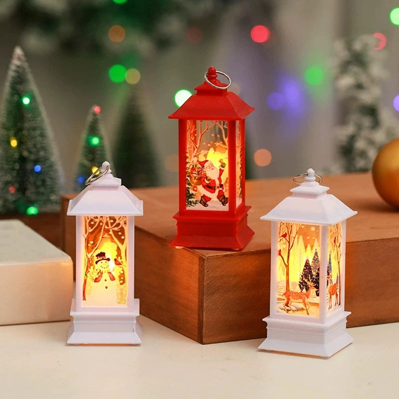Lanterne lumineuse de Noël – Décorations pour la maison, ornements pour sapin de Noël, cadeaux de Noël et du Nouvel An 2026