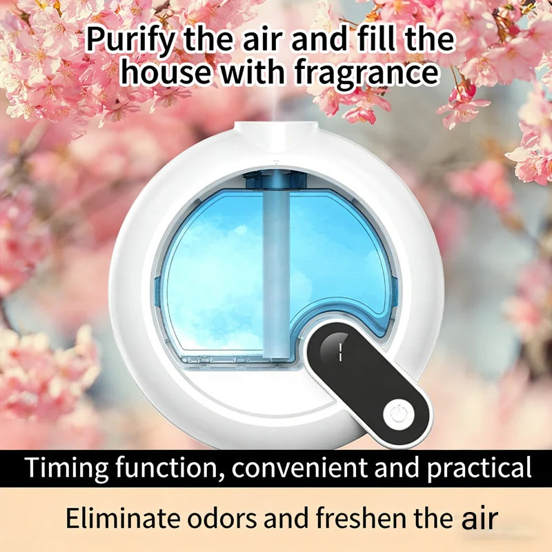 Nouveau diffuseur d'aromathérapie intelligent : vaporisateur de parfum automatique mural, diffuseur sans eau, rechargeable, idéal pour la maison