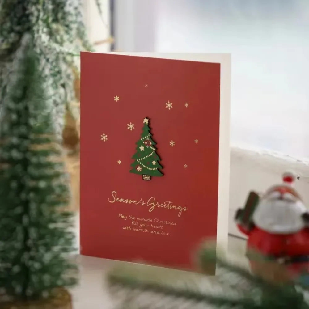 Cartes de Noël, cartes de réveillon vintage, cartes-cadeaux, cartes de vœux pour les fêtes, cartes de Noël manuscrites