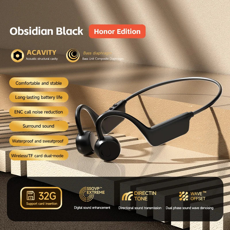 Casque à conduction osseuse Lenovo Bluetooth 5.4 avec micro, étanche, pour l'exercice, le fitness, la natation, les sports, sans fil, nouveau 2026
