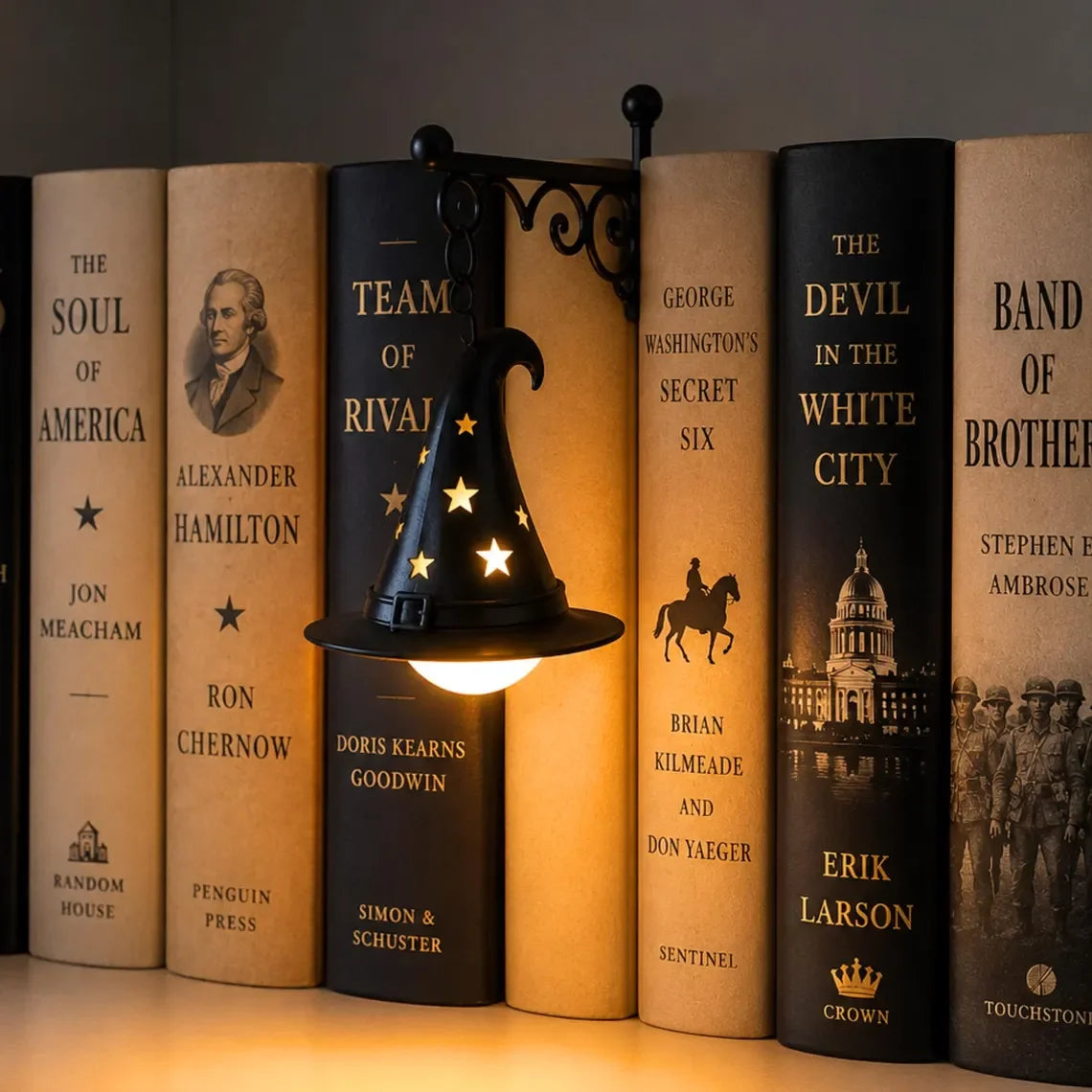 Lampe de lecture murale LED gothique rétro en métal, style Halloween, veilleuse vintage pour étagère.