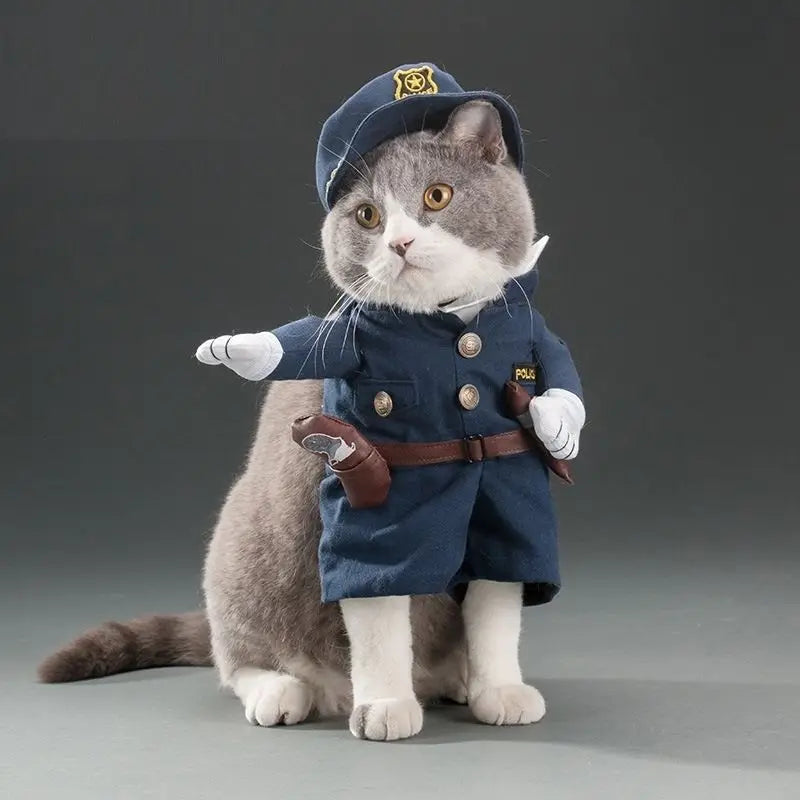Costumes d'Halloween drôles pour chiens, vêtements réglables pour animaux de compagnie, ensembles de olympiques cosplay pour chats, vêtements fantaisie pour chiens moyens et grands
