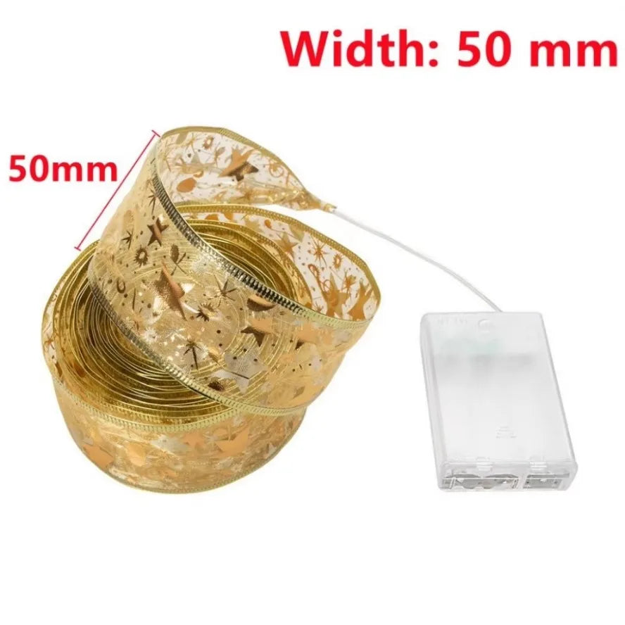 2026 LED ruban décoration lumières 10m arbre de noël décoration ornements dentelle arcs chaîne lumières Navidad décors pour la maison nouvel an