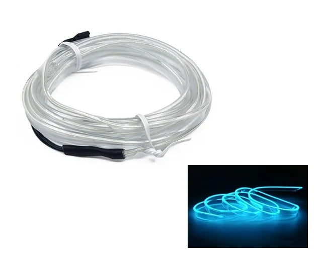 Câblage de lampe LED intérieure de voiture, bande néon décorative, lumière ambiante flexible, bricolage automatique, USB, escales de fête, diode, 10m, 1m, 3m, 5m