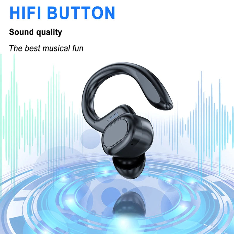 Écouteurs sportifs Bluetooth avec crochets d'oreille, écouteurs intra-auriculaires de sport VV2 pour la course et la marche