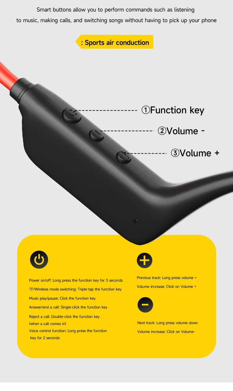Casque à conduction osseuse Lenovo Bluetooth 5.4 avec micro, étanche, pour l'exercice, le fitness, la natation, les sports, sans fil, nouveau 2026