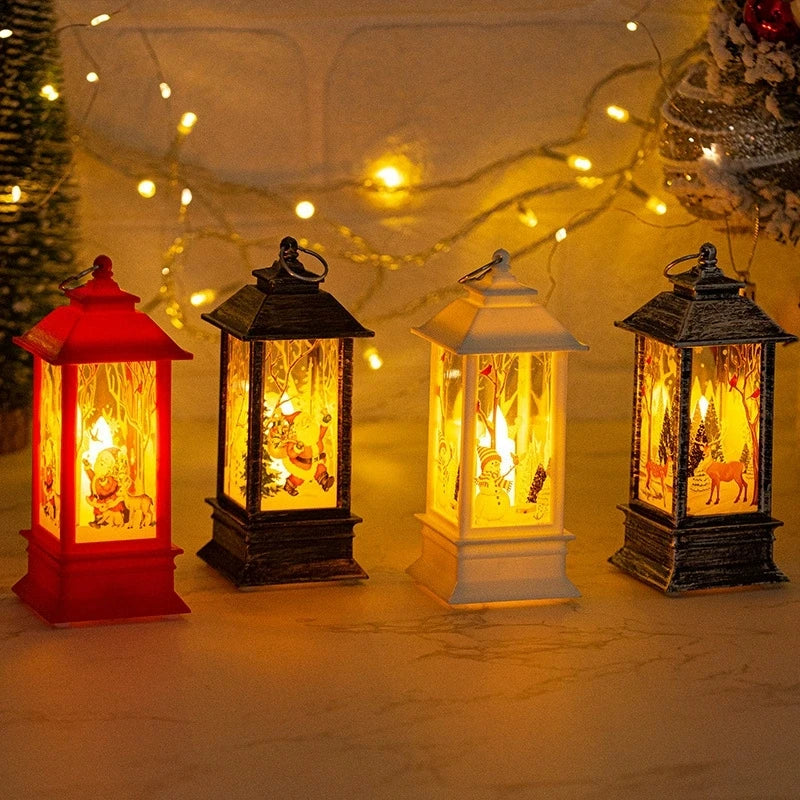 Lanterne lumineuse de Noël – Décorations pour la maison, ornements pour sapin de Noël, cadeaux de Noël et du Nouvel An 2026