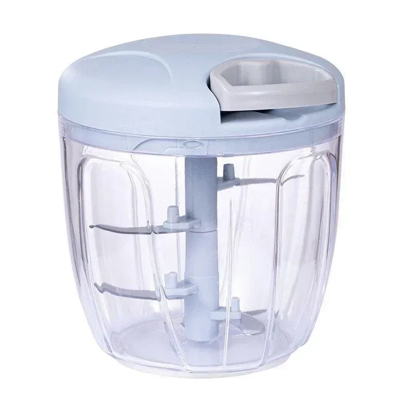 Broyeur manuel pour légumes et oignons, coupe-viande, hachoir rotatif, accessoires de cuisine, presse-ail, bols de 500 ml, 900ml