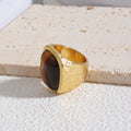 Bijoux carré pierre incrusté mode tendance accesorios para mujer anillo de promesa bijoux accessoires anillos grandes de mujer