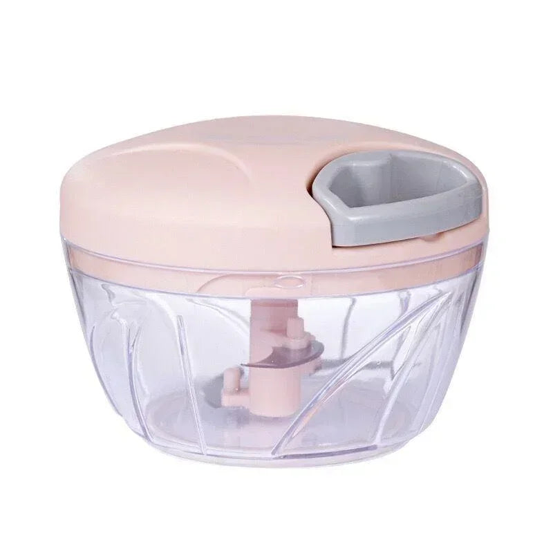 Broyeur manuel pour légumes et oignons, coupe-viande, hachoir rotatif, accessoires de cuisine, presse-ail, bols de 500 ml, 900ml
