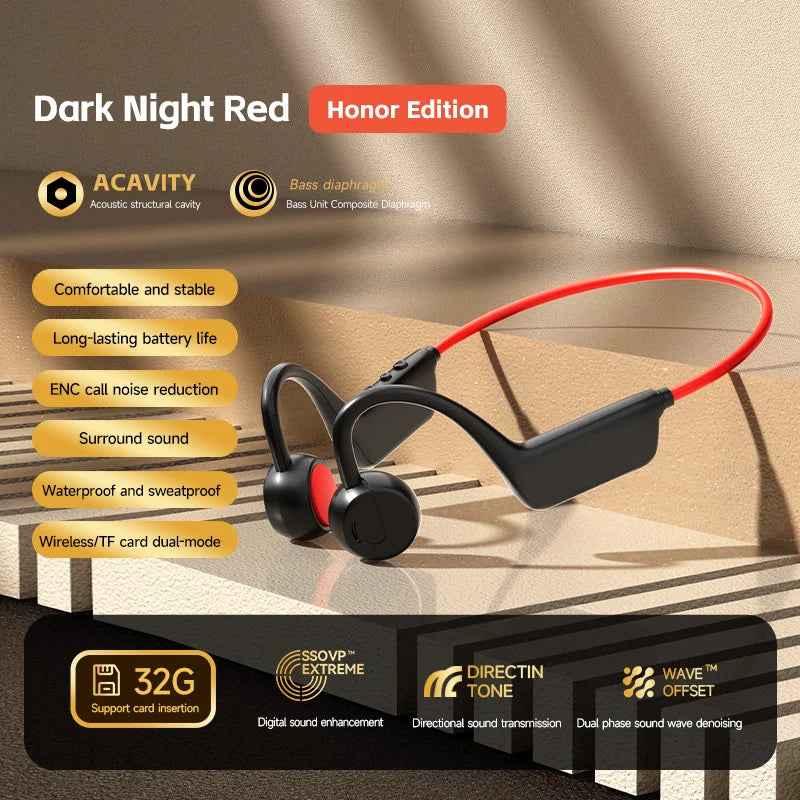 Casque à conduction osseuse Lenovo Bluetooth 5.4 avec micro, étanche, pour l'exercice, le fitness, la natation, les sports, sans fil, nouveau 2026