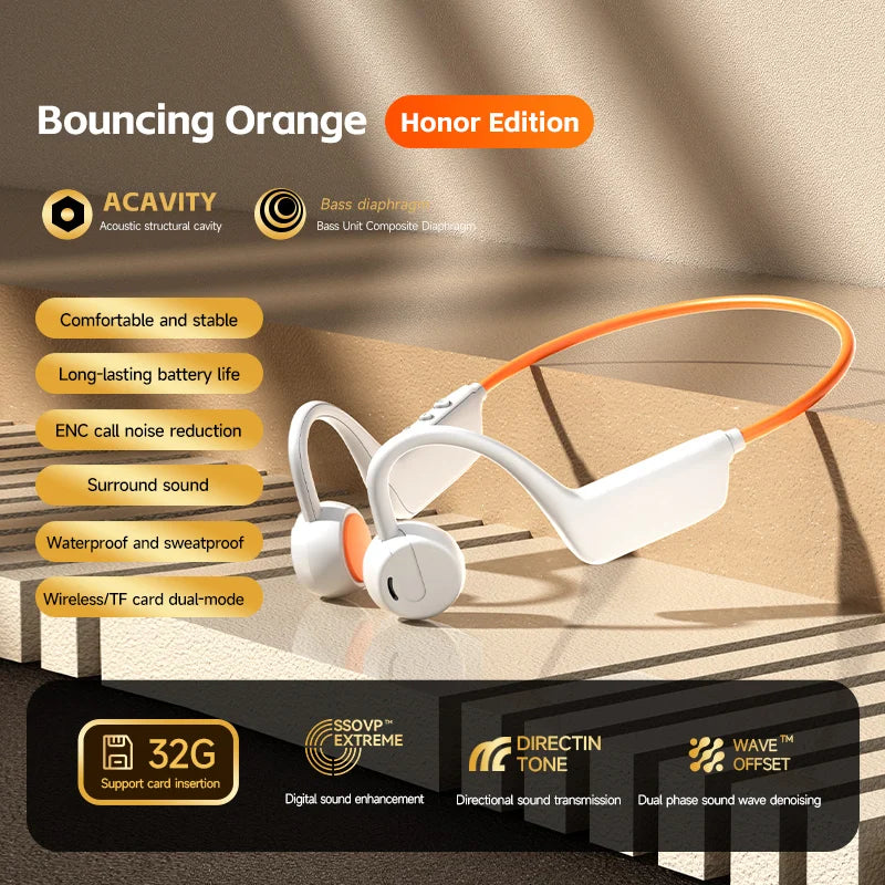 Casque à conduction osseuse Lenovo Bluetooth 5.4 avec micro, étanche, pour l'exercice, le fitness, la natation, les sports, sans fil, nouveau 2026