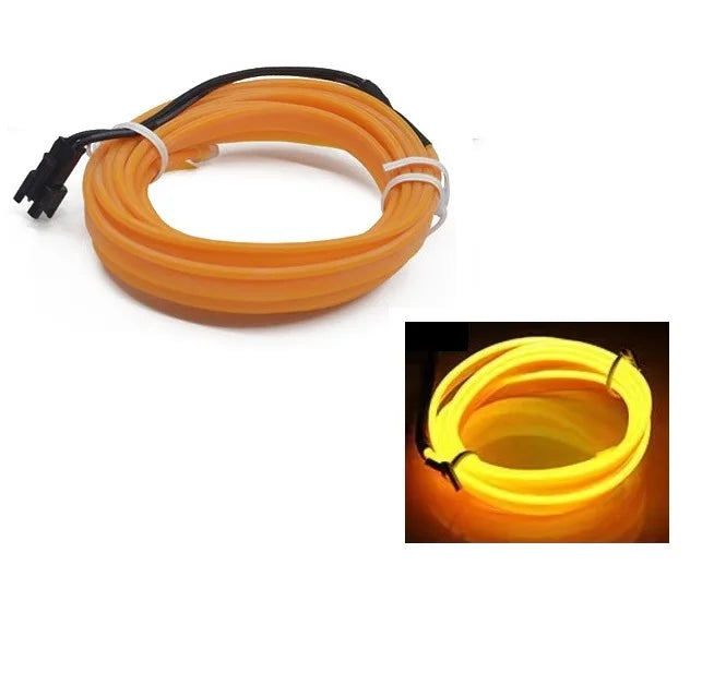 Câblage de lampe LED intérieure de voiture, bande néon décorative, lumière ambiante flexible, bricolage automatique, USB, escales de fête, diode, 10m, 1m, 3m, 5m