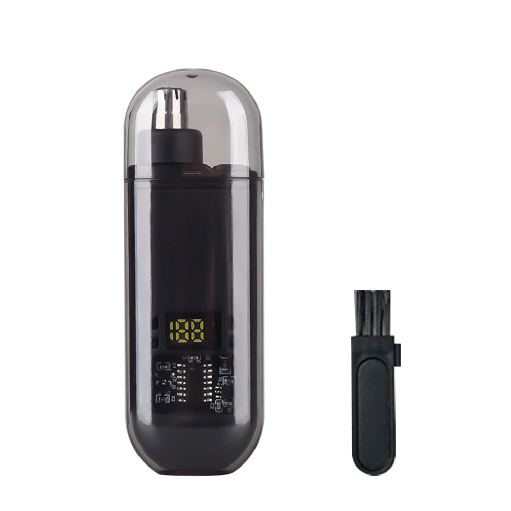 Tondeuse à poils de nez pour hommes, rechargeable USB, professionnelle, indolore, portable, électrique, pour sourcils, oreilles et poils du nez