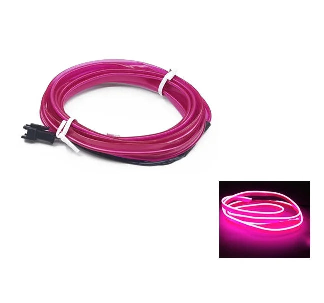 Câblage de lampe LED intérieure de voiture, bande néon décorative, lumière ambiante flexible, bricolage automatique, USB, escales de fête, diode, 10m, 1m, 3m, 5m