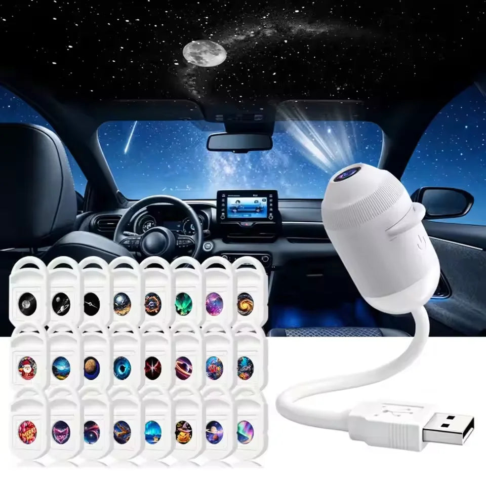 Projecteur USB Ciel Étoilé avec Image Claire, Luminosité Réglable, Contrôle Tactile, Veilleuse et Projecteur d'Étoiles 2-en-1 2026