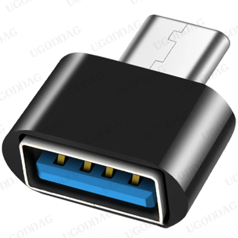1/5 pièces Adaptateur universel USB-C vers USB 2.0 OTG pour téléphone portable, câble adaptateur USB 2.0 Type C OTG