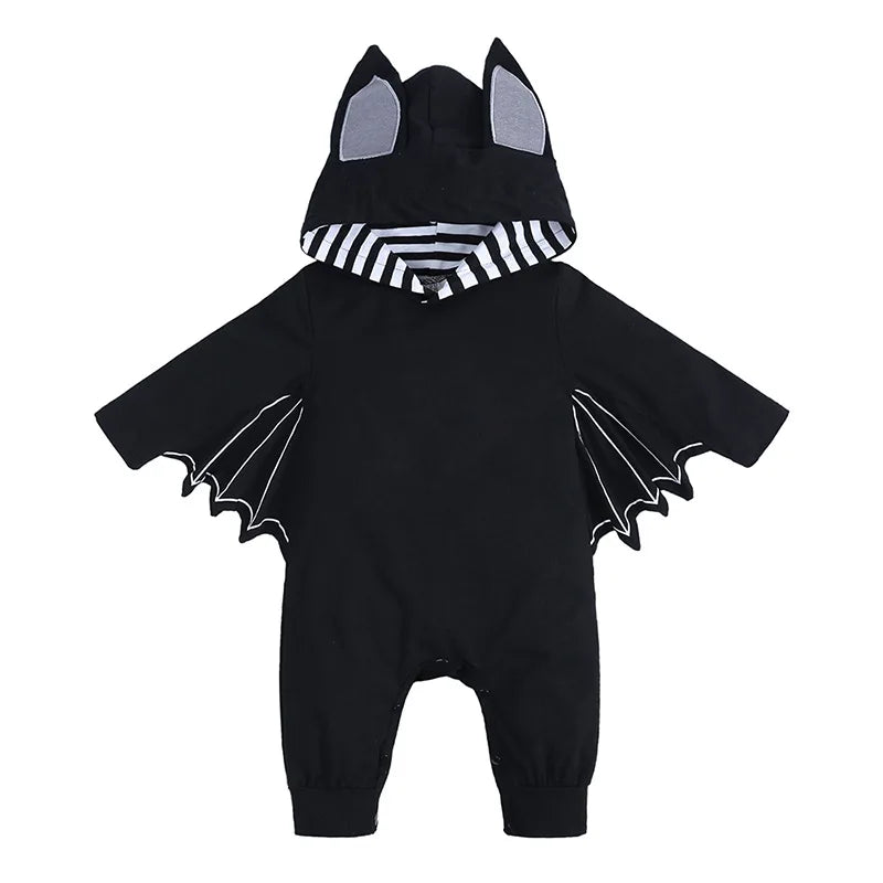Combinaison citrouille d'Halloween pour bébés et jeunes enfants (garçons et filles) – Modèle sans manches pour tout-petits